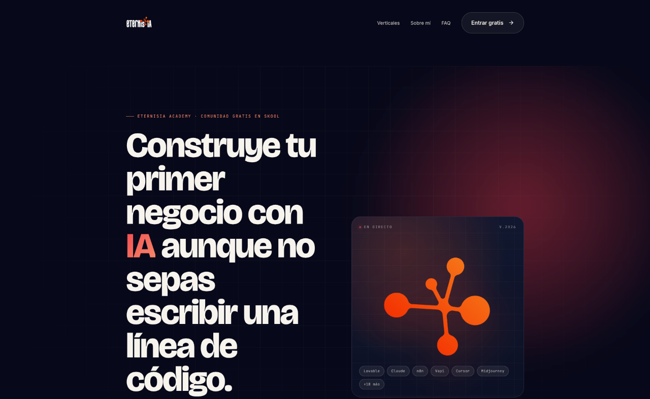 Web de Eternisia Academy